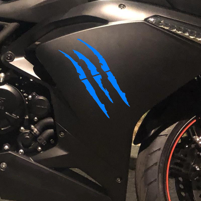 Pegatina de Garra de Monstruo para Moto | Reflectante e Impermeable