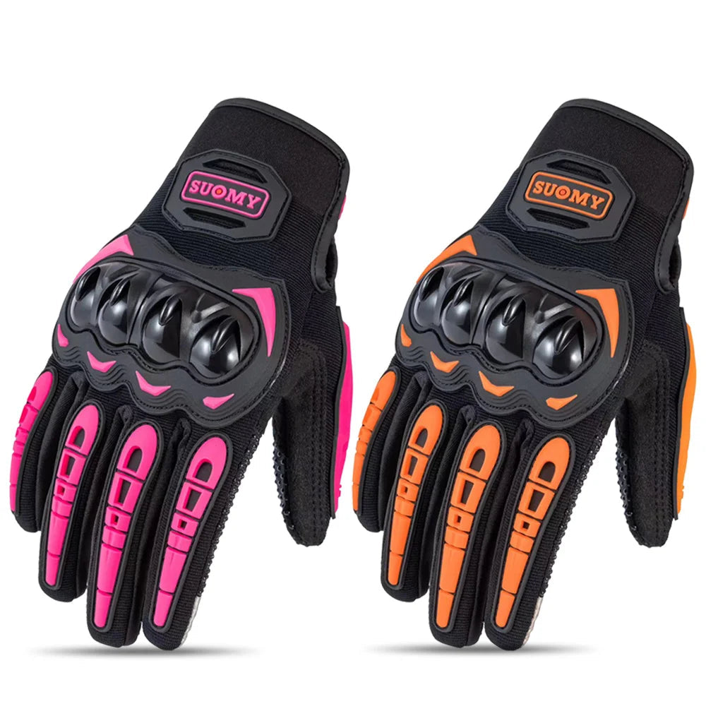 Lady Pink Motorcycle Gloves | Mesh & Touchscreen
