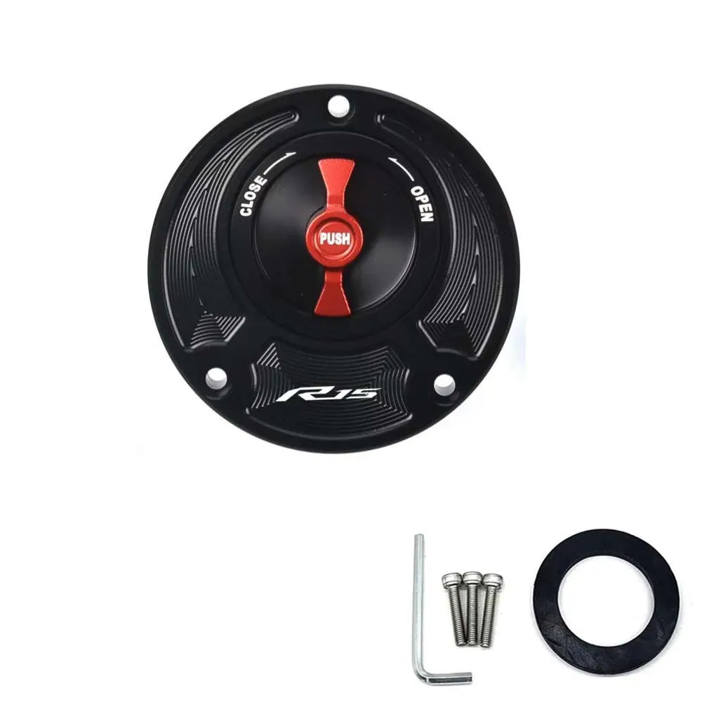 Yamaha Keyless Fuel Gas Tank Cap Cover – Premium Aluminum Accessory