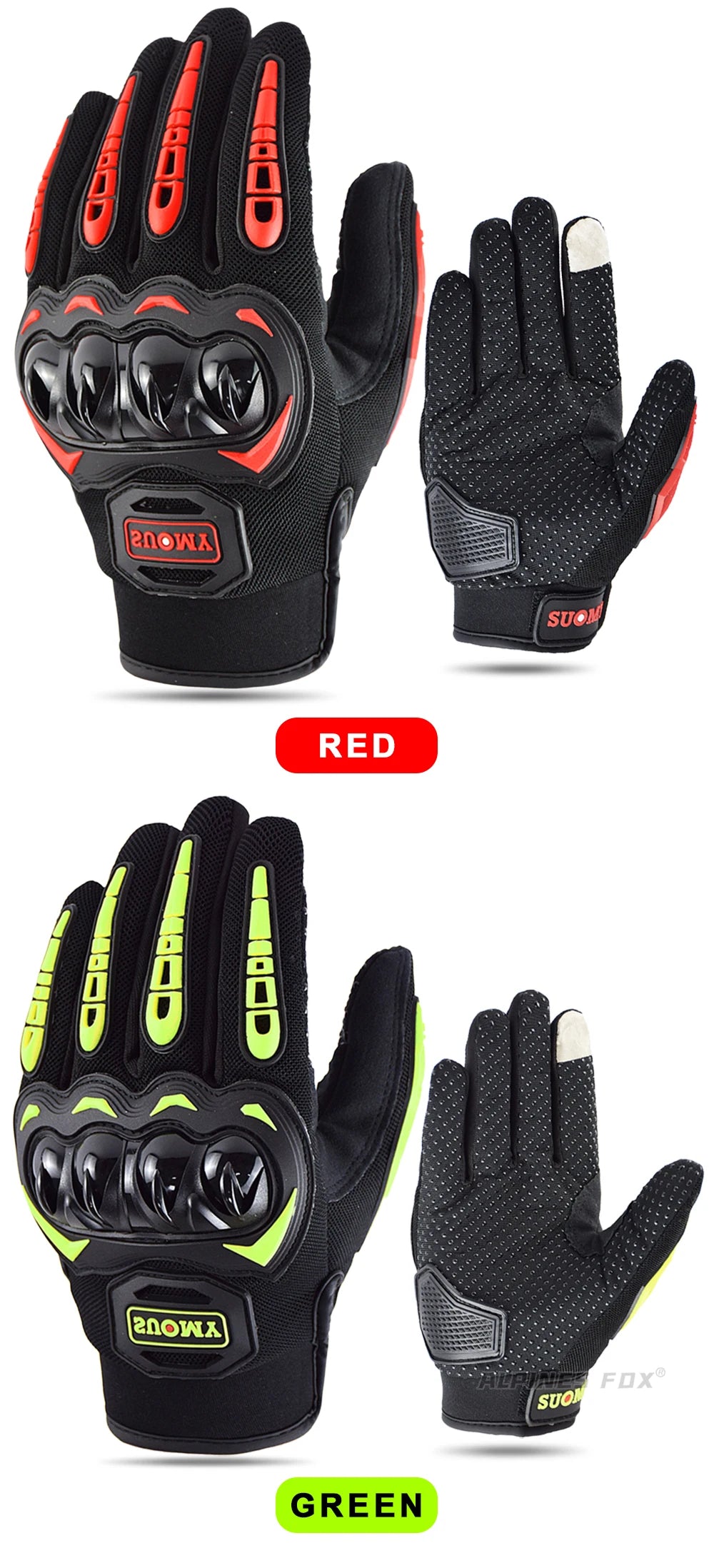 Lady Pink Motorcycle Gloves | Mesh & Touchscreen