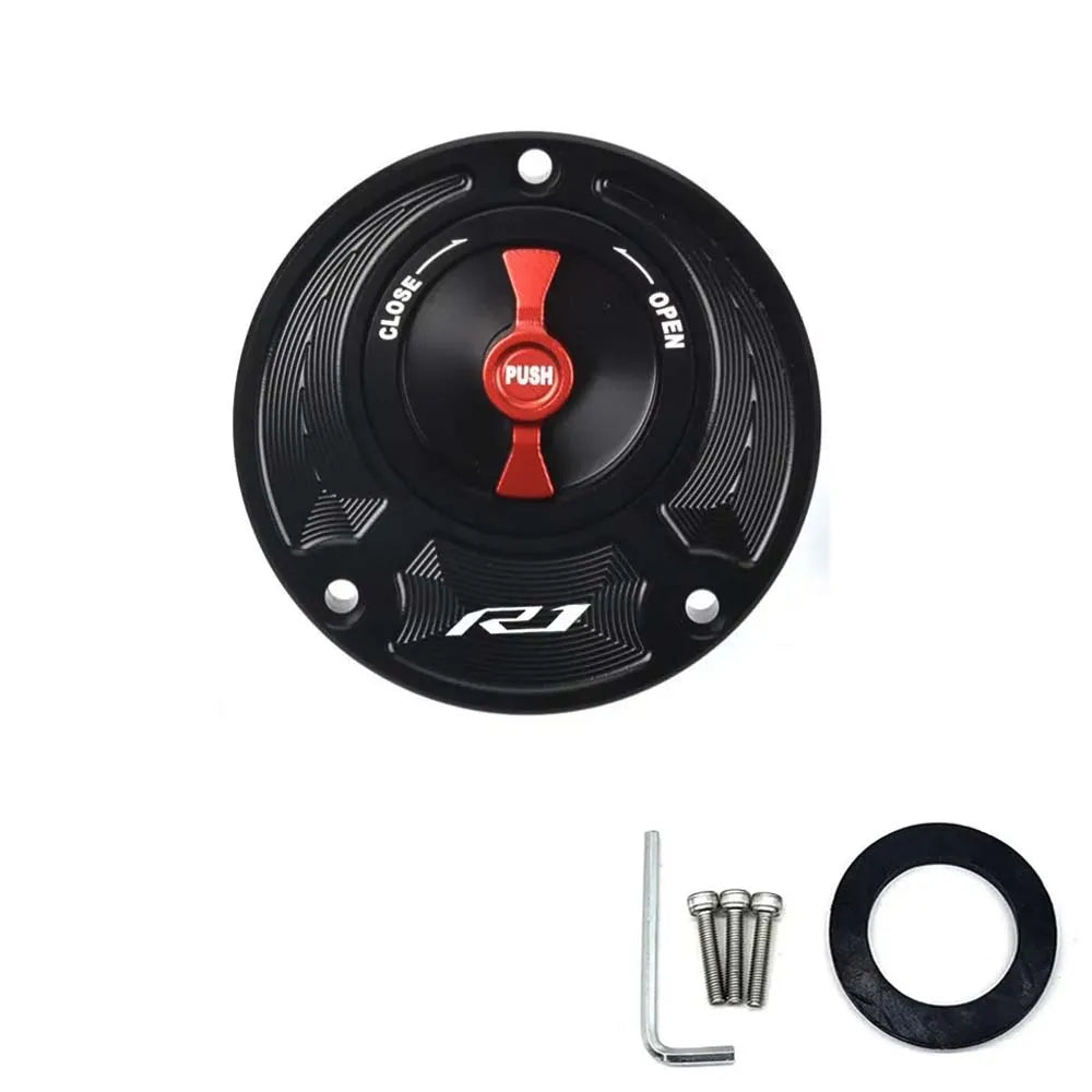 Yamaha Keyless Fuel Gas Tank Cap Cover – Premium Aluminum Accessory