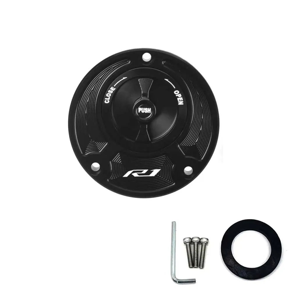 Yamaha Keyless Fuel Gas Tank Cap Cover – Premium Aluminum Accessory