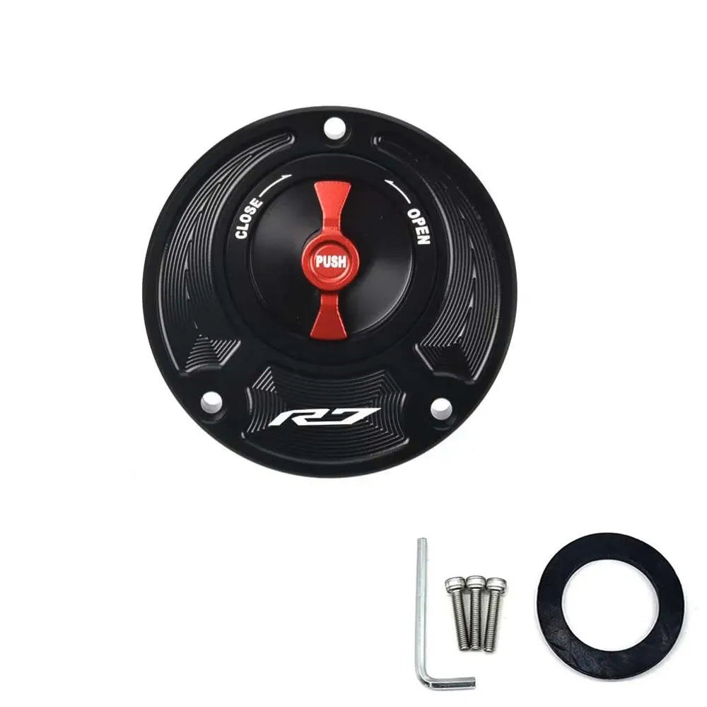 Yamaha Keyless Fuel Gas Tank Cap Cover – Premium Aluminum Accessory