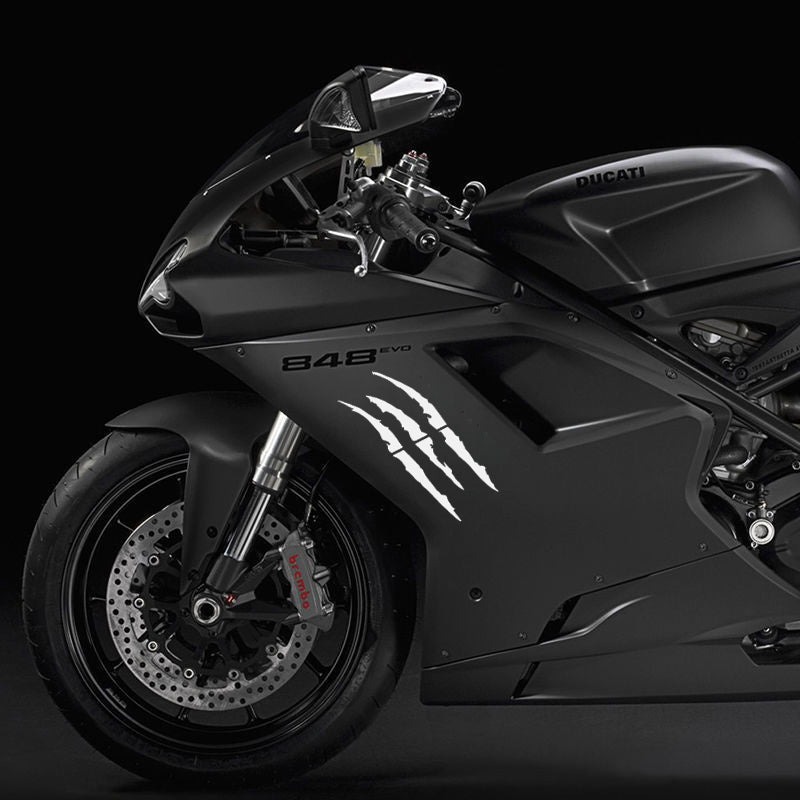 Pegatina de Garra de Monstruo para Moto | Reflectante e Impermeable