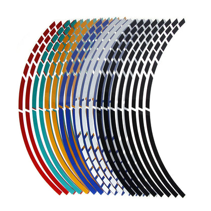 Tiras reflectantes para llantas de 5 colores | Cinta para llantas de moto y bicicleta