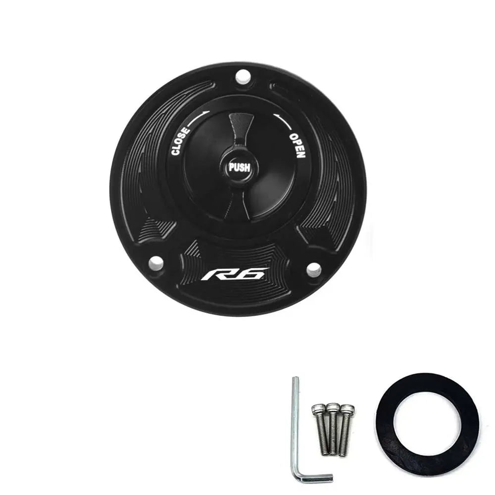 Yamaha Keyless Fuel Gas Tank Cap Cover – Premium Aluminum Accessory