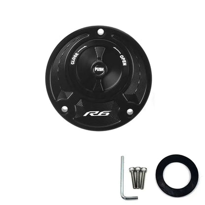 Yamaha Keyless Fuel Gas Tank Cap Cover – Premium Aluminum Accessory