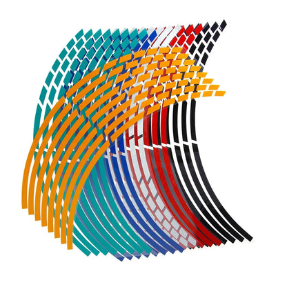 Tiras reflectantes para llantas de 5 colores | Cinta para llantas de moto y bicicleta