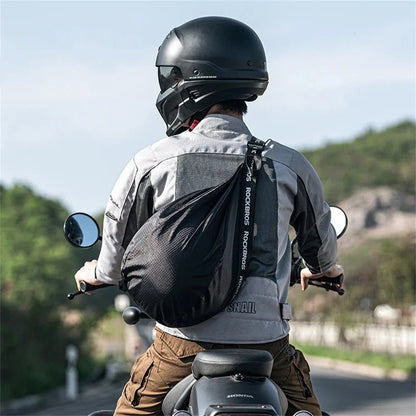 Zaino per casco da moto | Grande capacità e riflettente