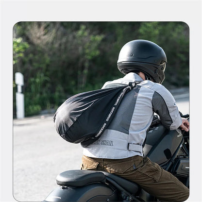 Zaino per casco da moto | Grande capacità e riflettente
