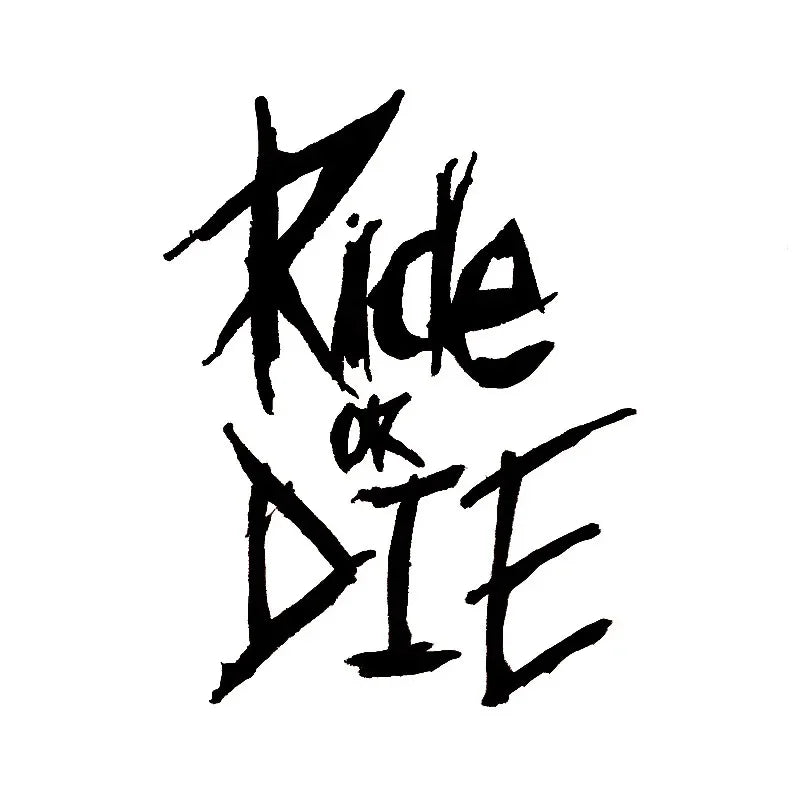 Pegatinas para cuadro de bicicleta Ride or Die | Calcomanías para MTB y motocicletas