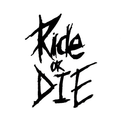 Pegatinas para cuadro de bicicleta Ride or Die | Calcomanías para MTB y motocicletas