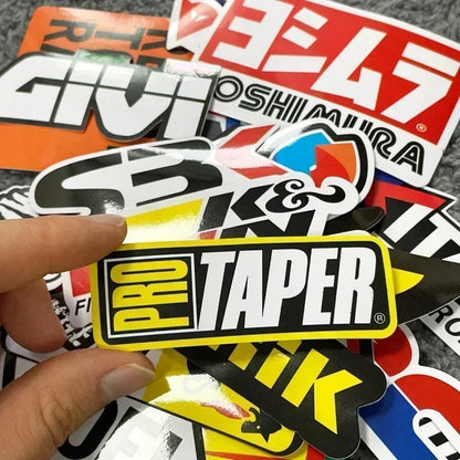 Juego de pegatinas para motocicleta (40, 80 y 120 piezas) | Calcomanías para casco y tanque