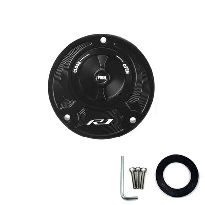 Yamaha Keyless Fuel Gas Tank Cap Cover – Premium Aluminum Accessory
